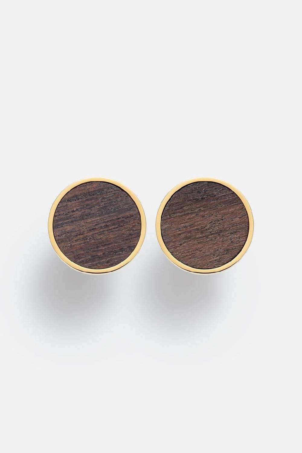 Kerbholz CIRCLE EARRING Walnuss Bis zu 65% Rabatt