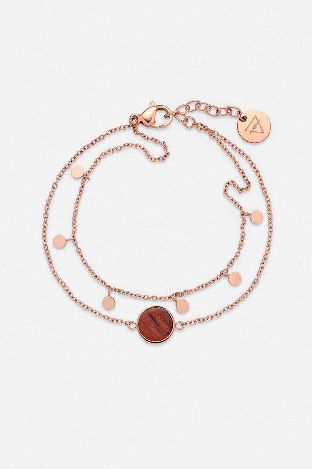 Kerbholz CIRCLE DOUBLE BRACELET Rosenholz Bis zu 55% Rabatt