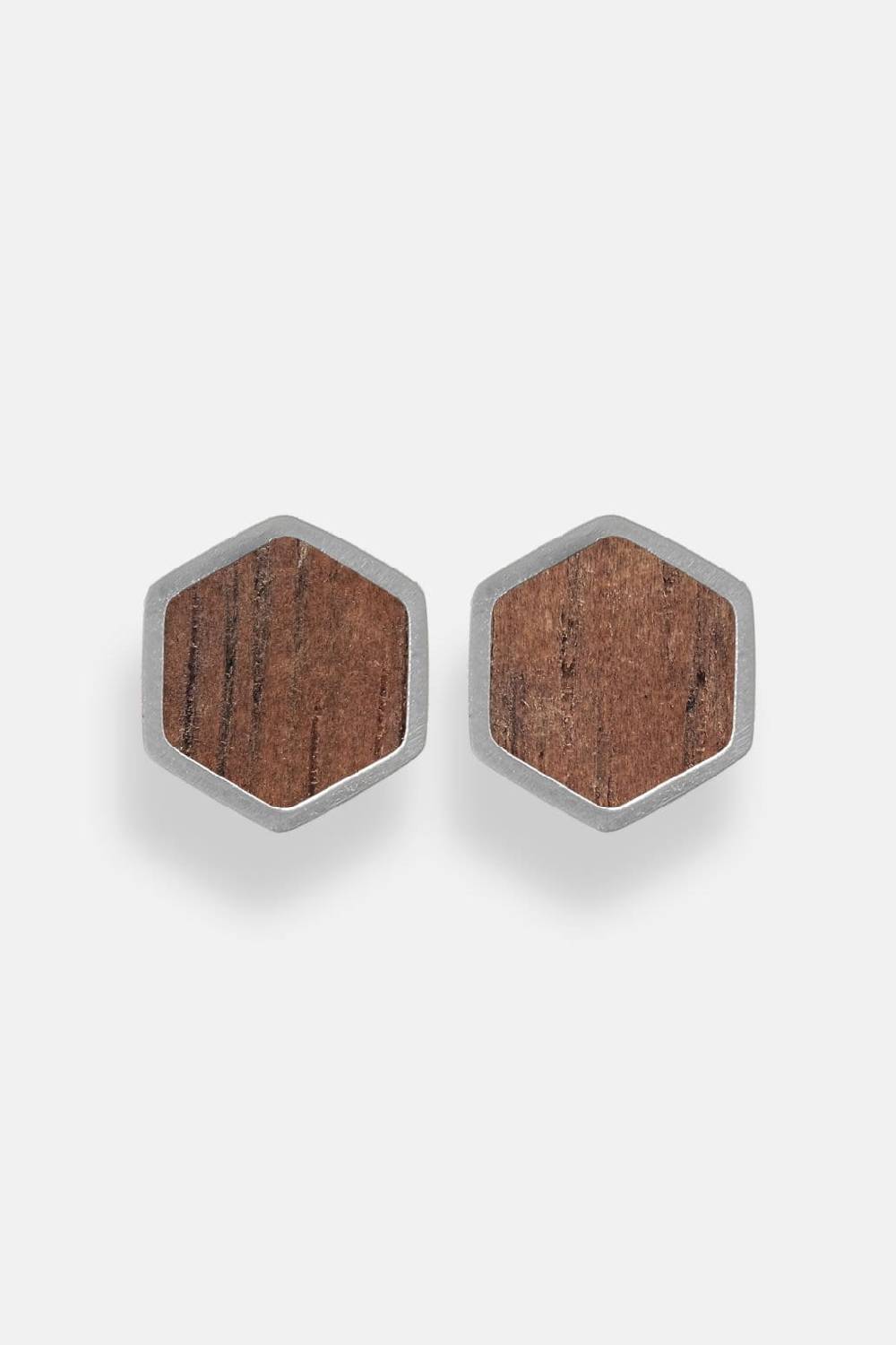 Kerbholz HEXA EARRING Walnuss Super Rabatt
