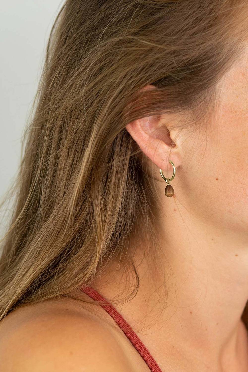 Kerbholz DROP EARRING Walnuss Begrenzt auf 3 Tage