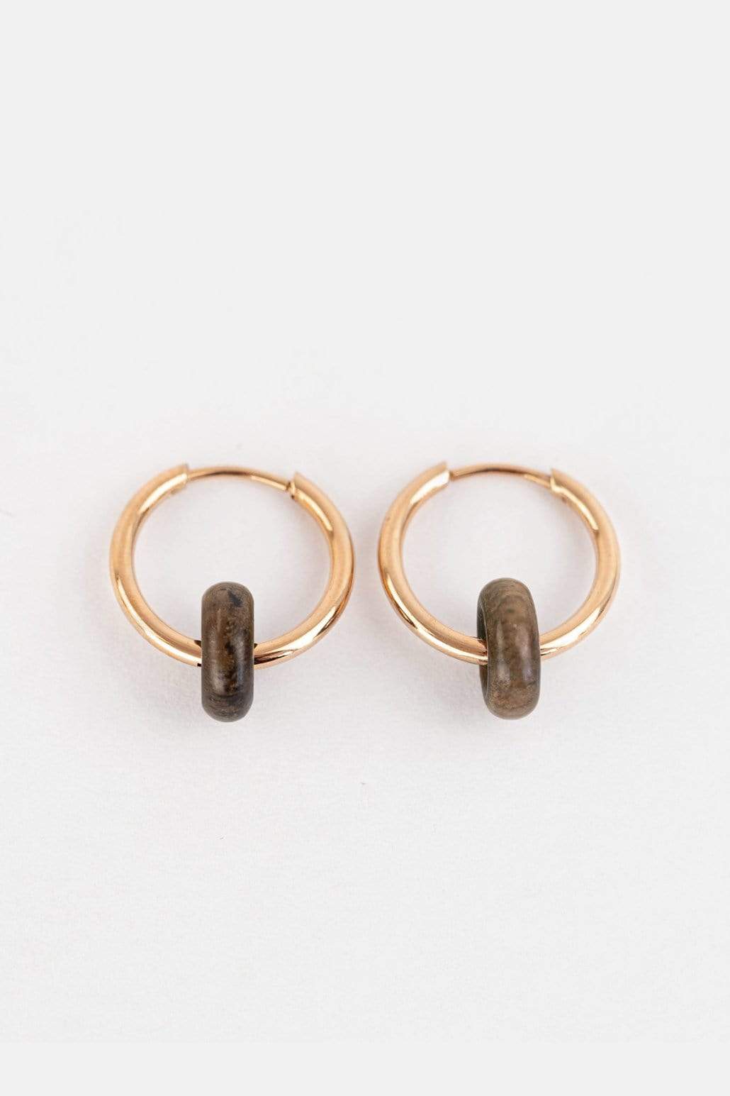 Kerbholz DONUT EARRING Walnuss zollfrei