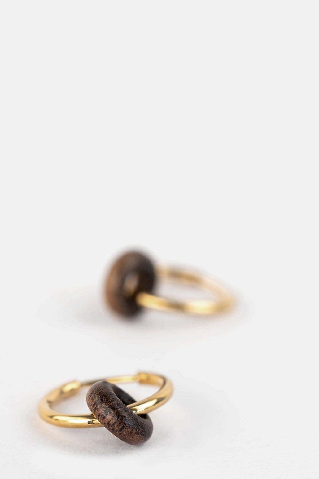 Kerbholz DONUT EARRING Walnuss 50% Rabatt für begrenzte Zeit