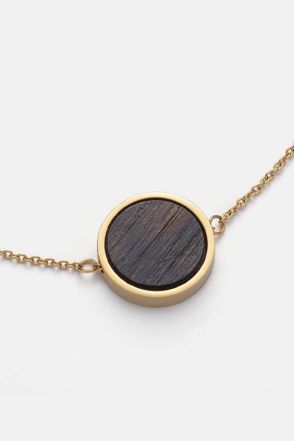 Kerbholz CIRCLE NECKLACE Walnuss Versandkostenfrei
