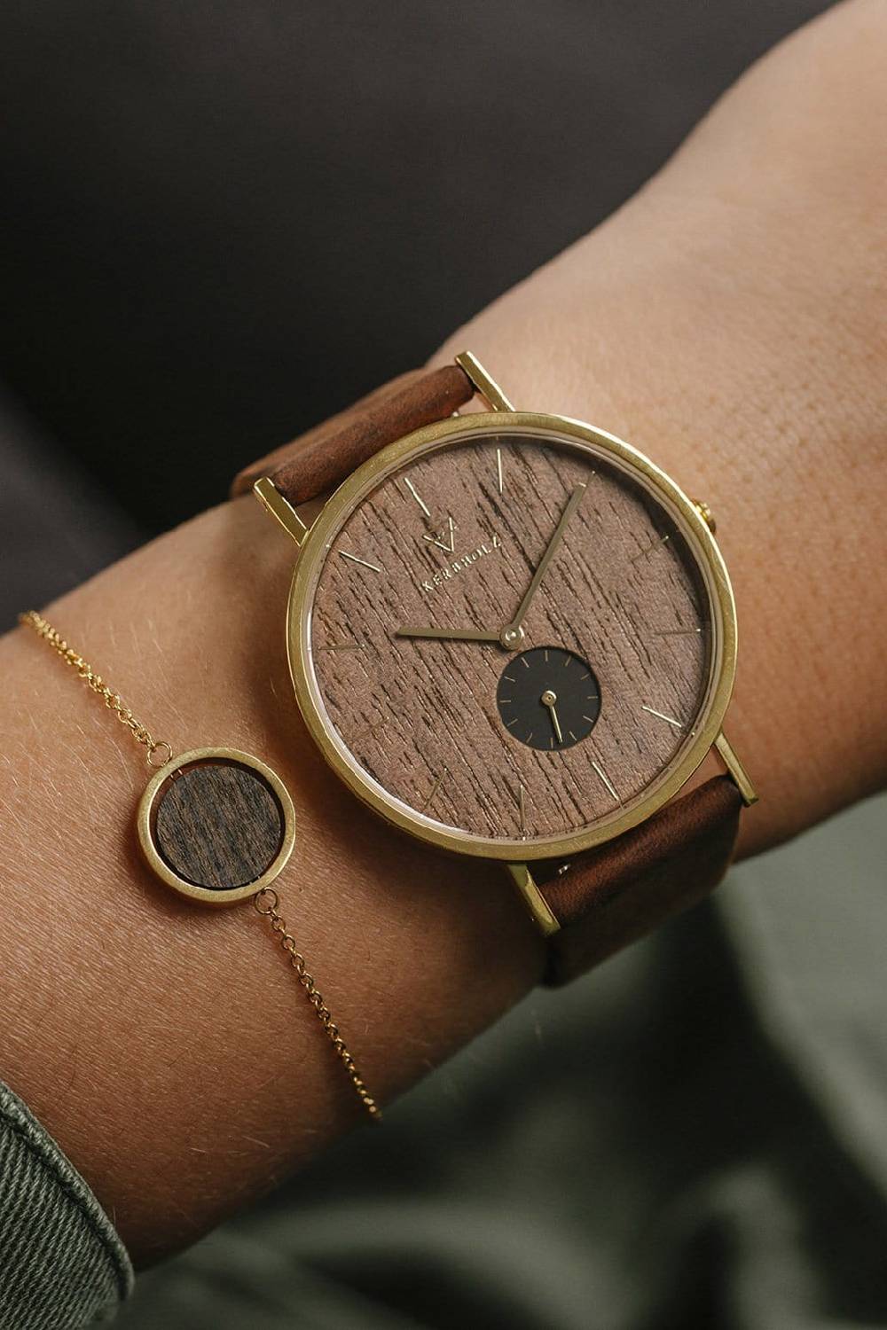 Kerbholz CIRCLE BRACELET Rosenholz Begrenztes Angebot