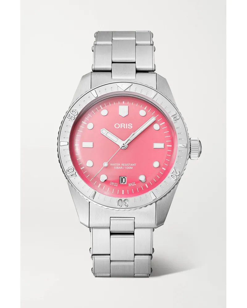ORIS Divers Sixty Five Automatic 38 Mm Uhr Aus Edelstahl Rot Blitzangebot