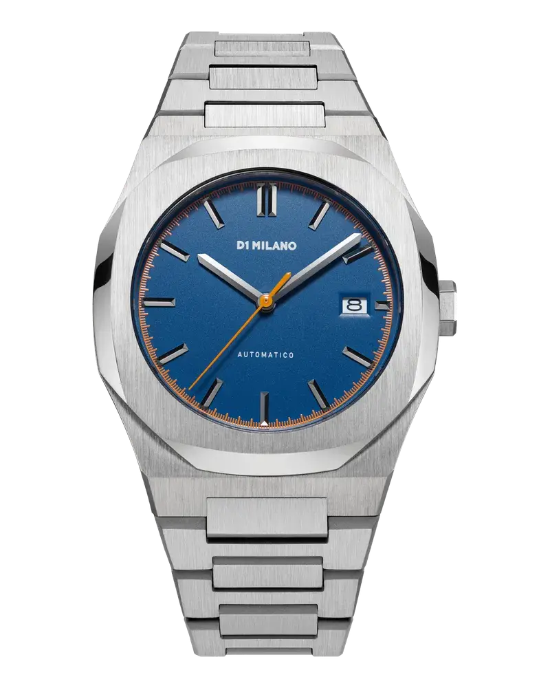 D1 Milano Watch Automatic Bracelet 41.5 Mm Atlas Blue Nur für heute