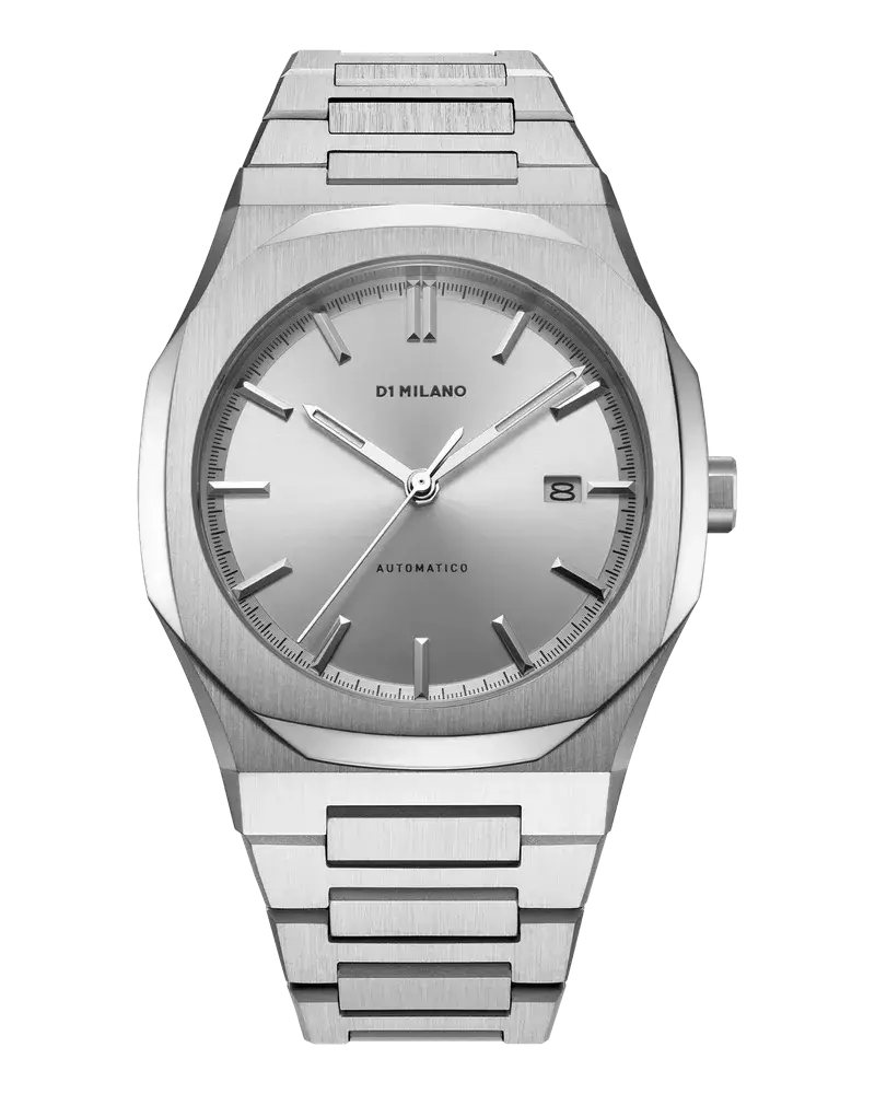 D1 Milano Watch Automatic Bracelet 41.5mm Snow Grey Riesige Rabatte