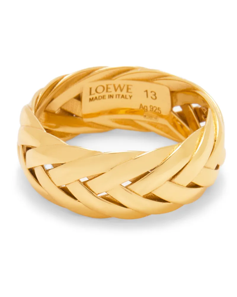 Loewe Luxury Braided Ring In Sterling Silver Gold Fabrik Onlineshop