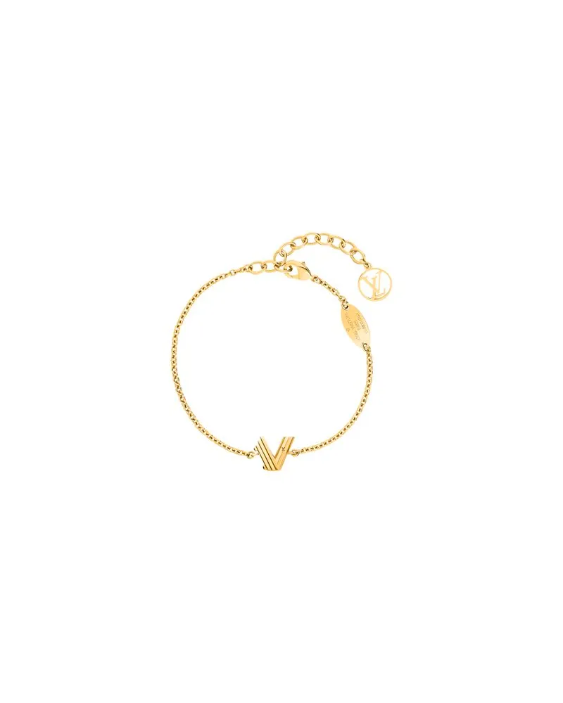 Louis Vuitton Lv & Me Armband Buchstabe V Gold Preisnachlass