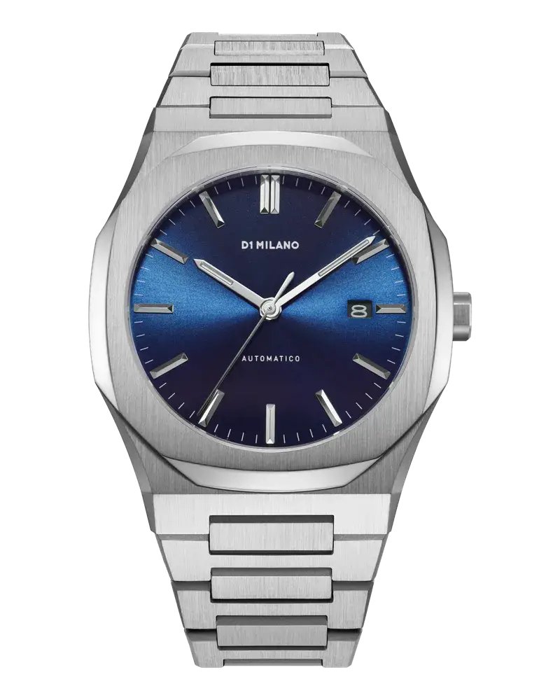 D1 Milano Watch Automatic Bracelet 41.5 Mm Blue Black Neuheiten