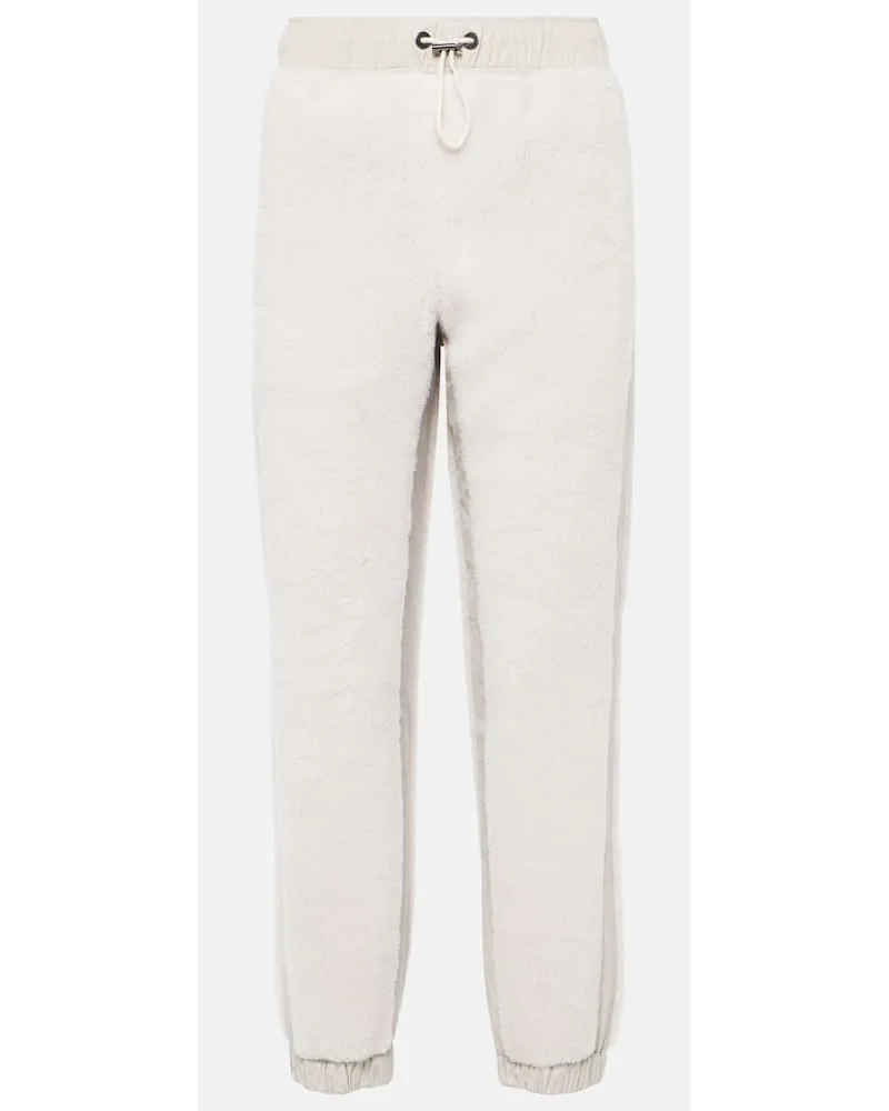 Brunello Cucinelli Jogginghose Aus Einem Wollgemisch Weiss Nur für heute