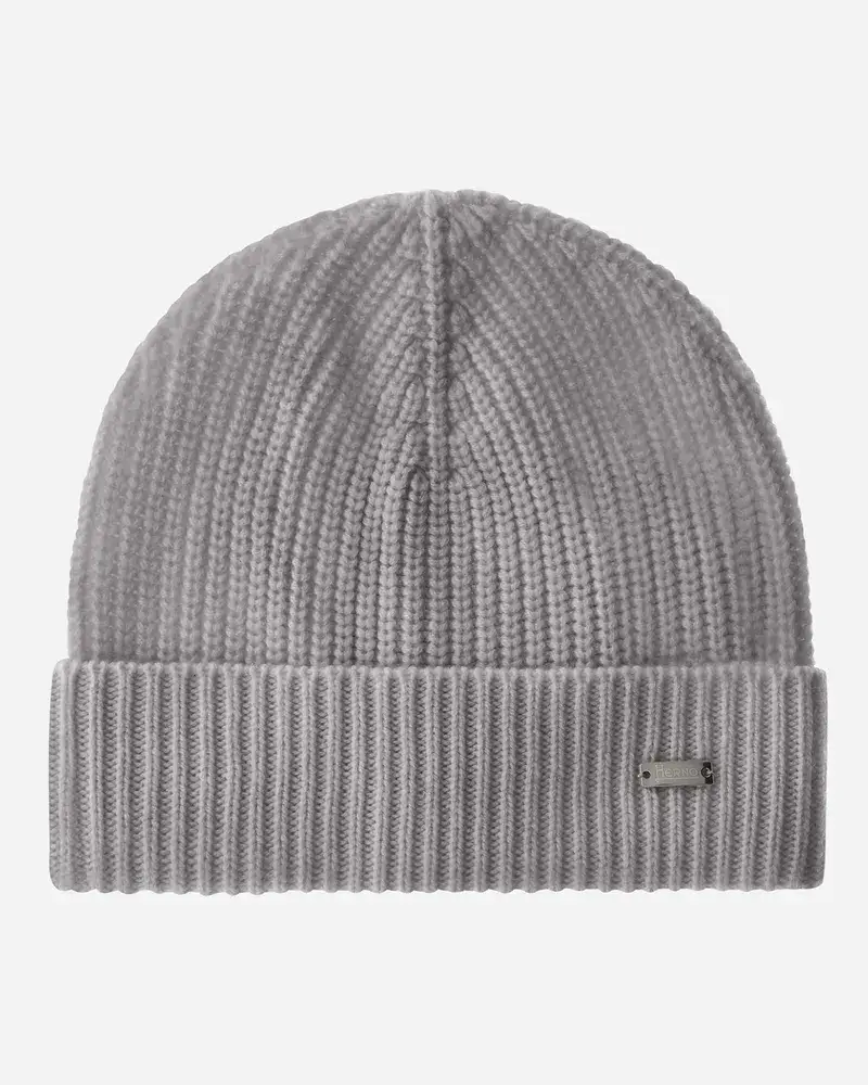 Herno MüTze Aus Eternity Cashmere Grau Letzte 2 Tage