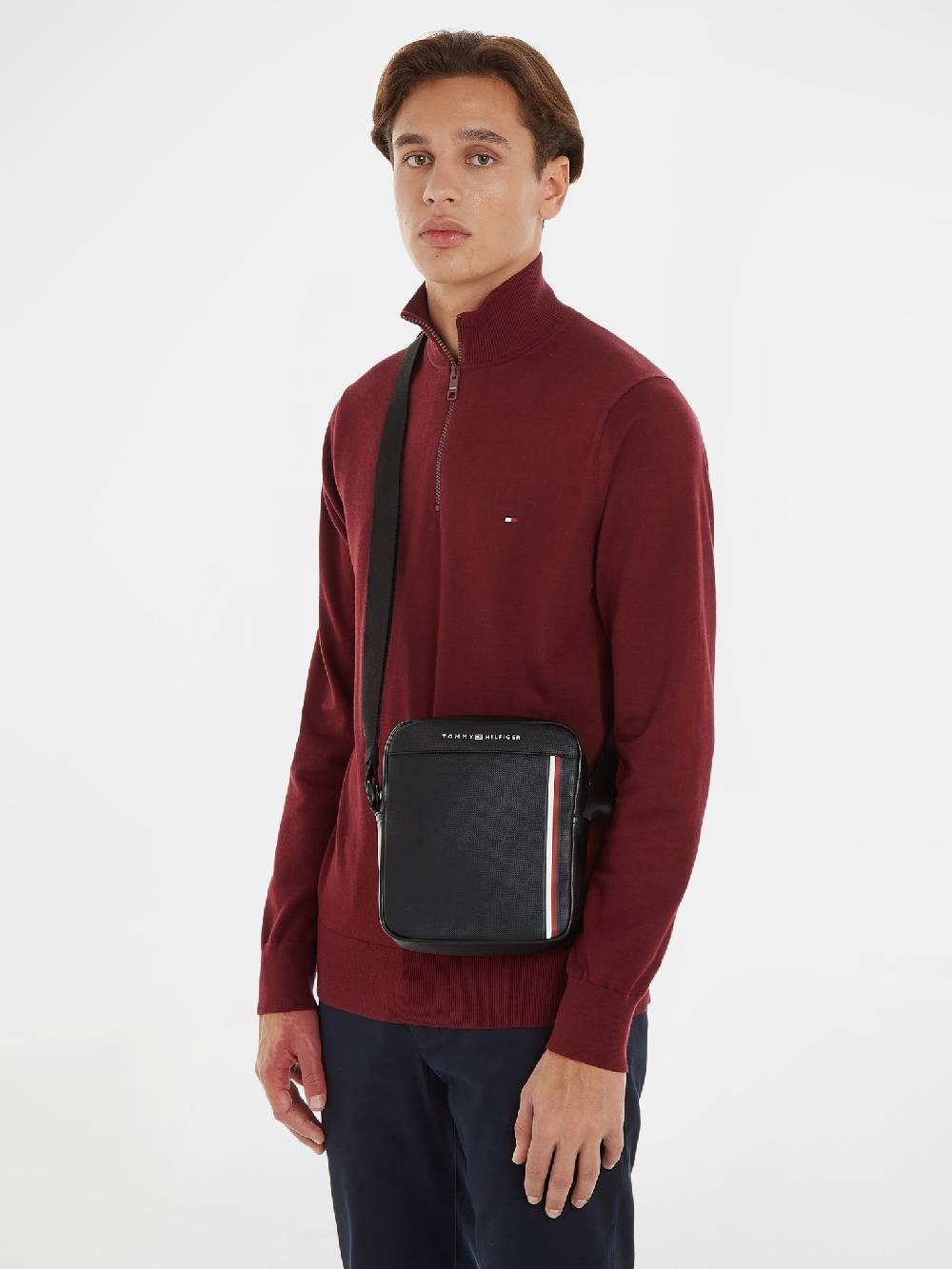 Tommy Hilfiger Pique Mini Reporter Tasche Riesige Rabatte