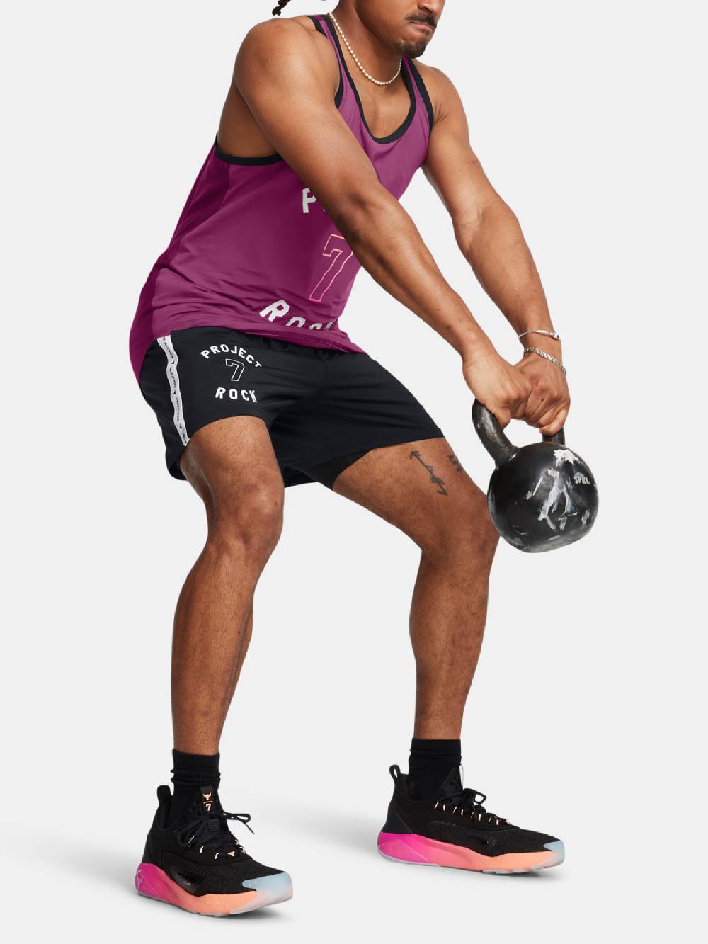 Under Armour Project Rock Mesh Short BOH Shorts Tiefpreis