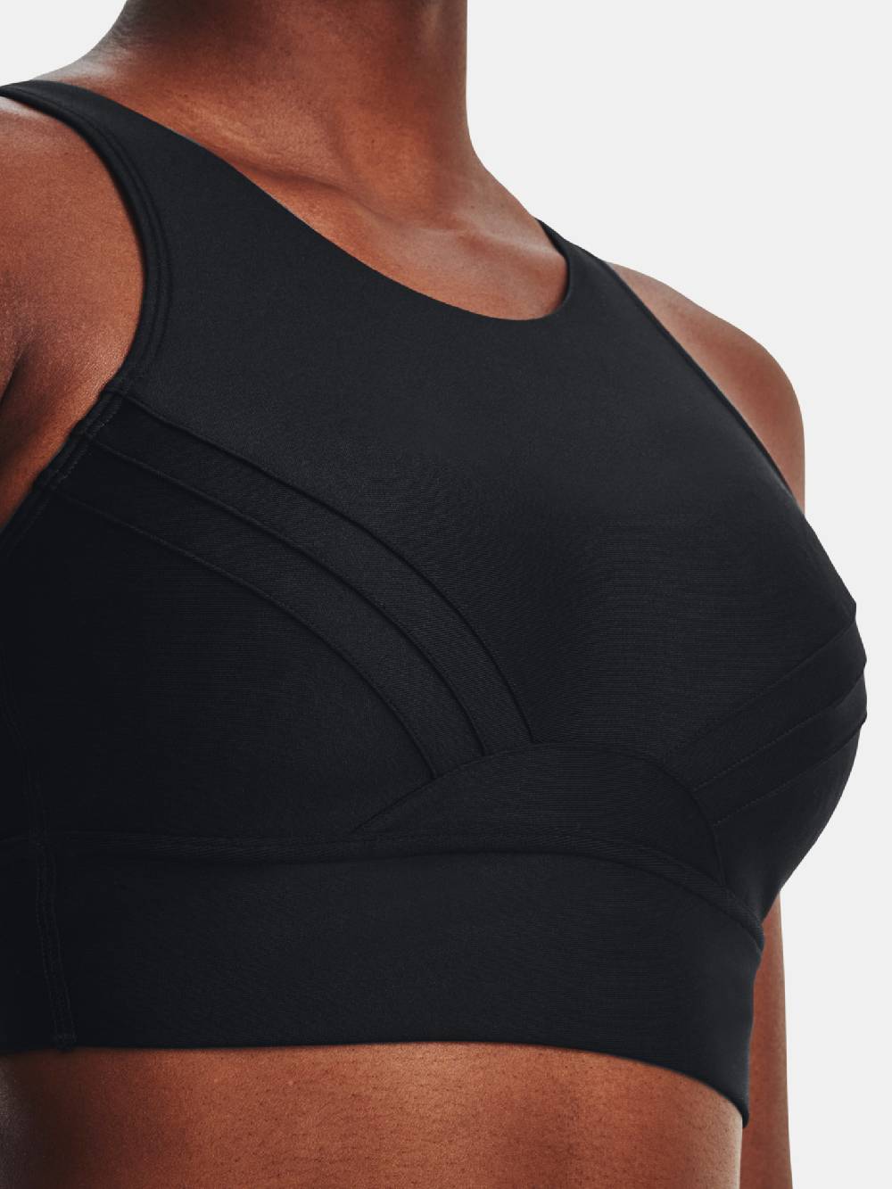 Under Armour UA Infinity Pintuck Mid-BLK Sport Büstenhalter Limitierter Zeitrabatt