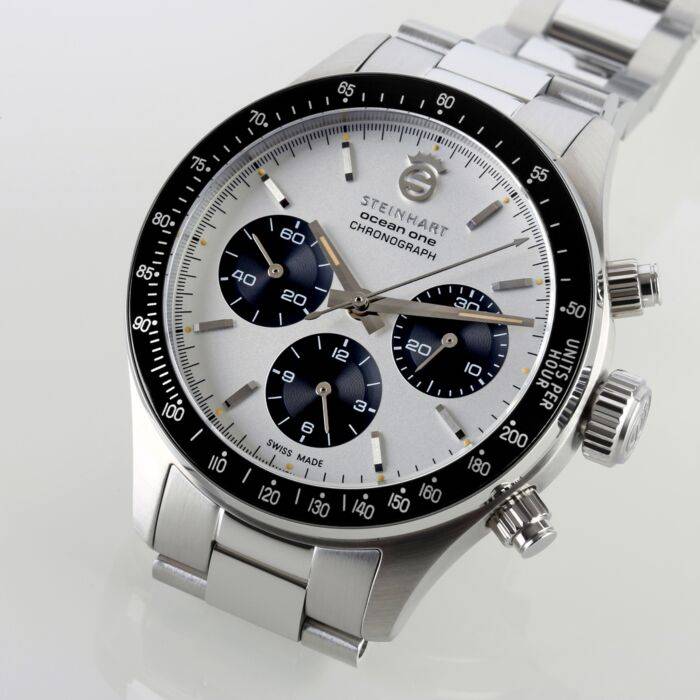 ﻿Steinhart Ocean One Vintage Chronograph II silver Große Rabatte