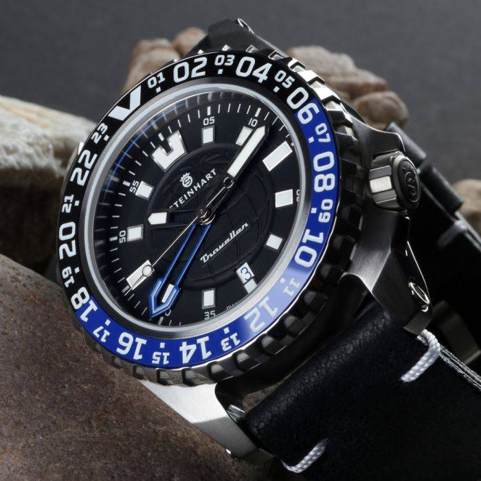 Steinhart TRAVELLER GMT blue Taucheruhr Räumungsverkauf
