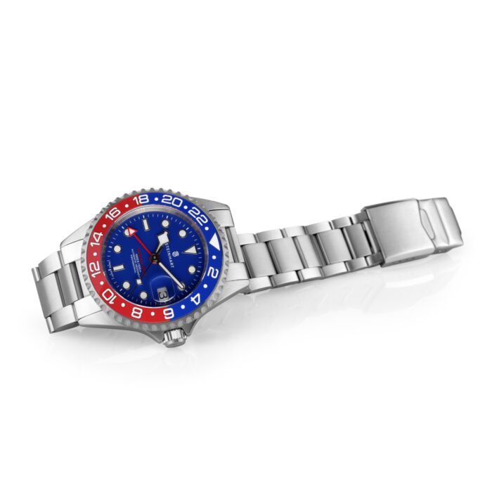 Steinhart Ocean One GMT BLUE-RED Ceramic blue dial Bis zu 65% Rabatt
