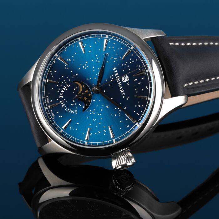 Steinhart Marine 42 Moon Phase Starry Night Im Verkauf