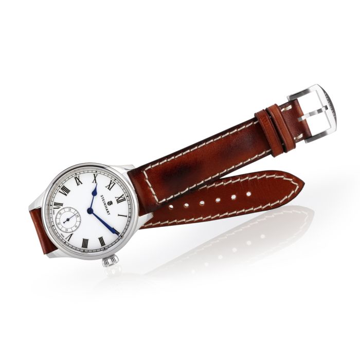 Steinhart MARINE CHRONOMETER 42 white roman zollfrei