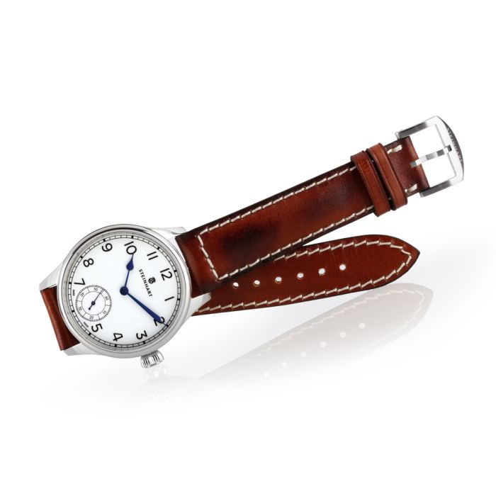 Steinhart MARINE CHRONOMETER 42 white arabic 50% Rabatt für begrenzte Zeit