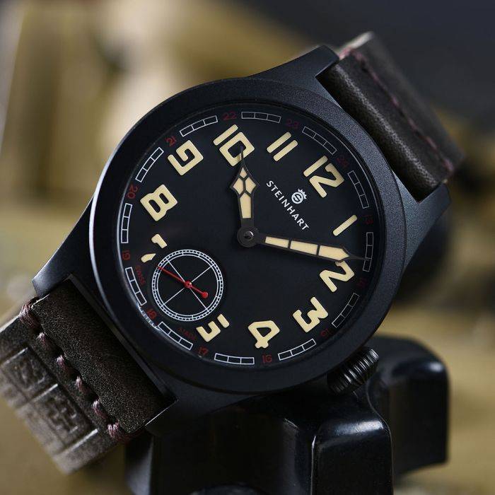 Steinhart MILITARY 42 handaufzug black Günstig kaufen
