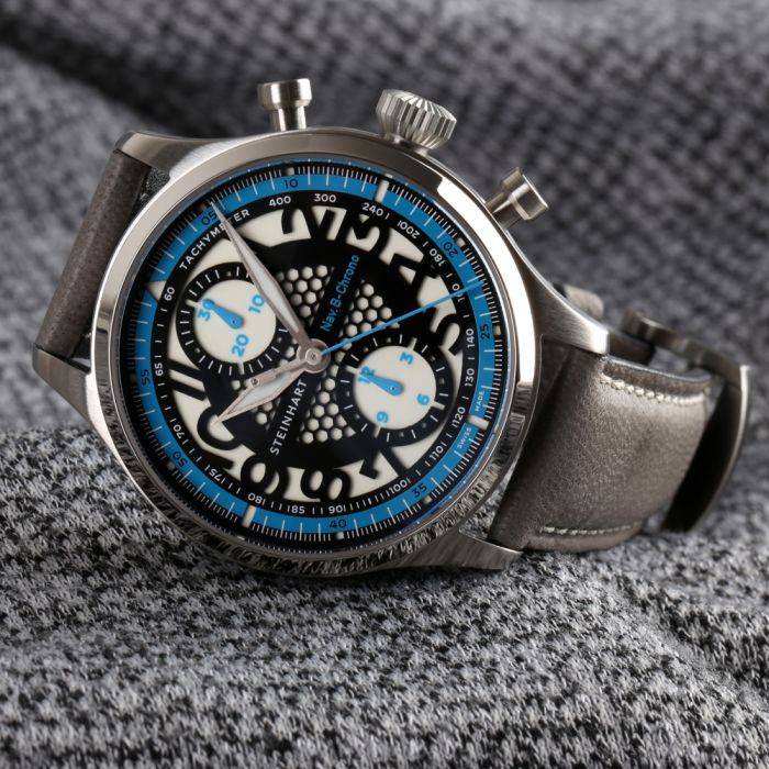 Steinhart NAV.B-CHRONO 42 SKELETON blue Exklusivangebot