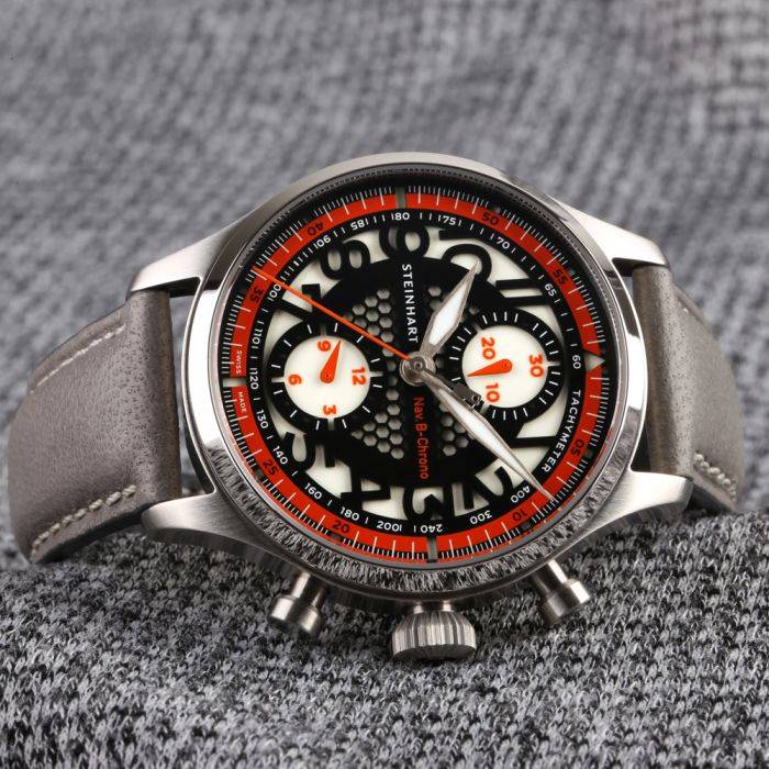 Steinhart NAV.B-CHRONO 42 SKELETON orange Muttertagsangebot