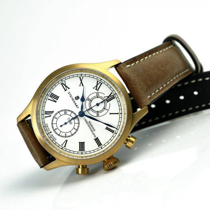 Steinhart Marine-Chronograph Bronze Premium Römisch Exklusive Angebote