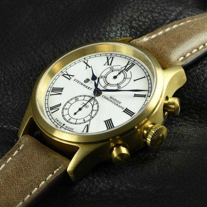 Steinhart Marine-Chronograph Bronze Premium Römisch Exklusive Angebote