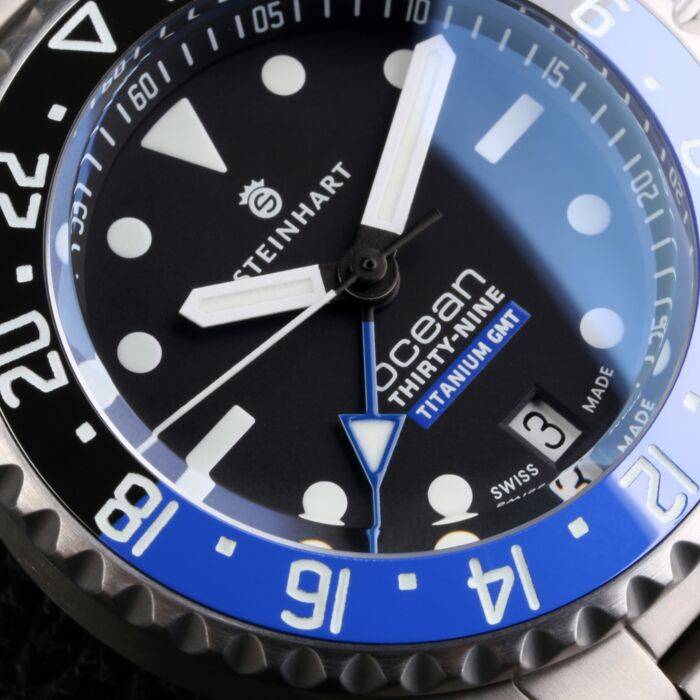 Steinhart Ocean 39 GMT Titan premium Ceramic Vierteljährliche Förderung