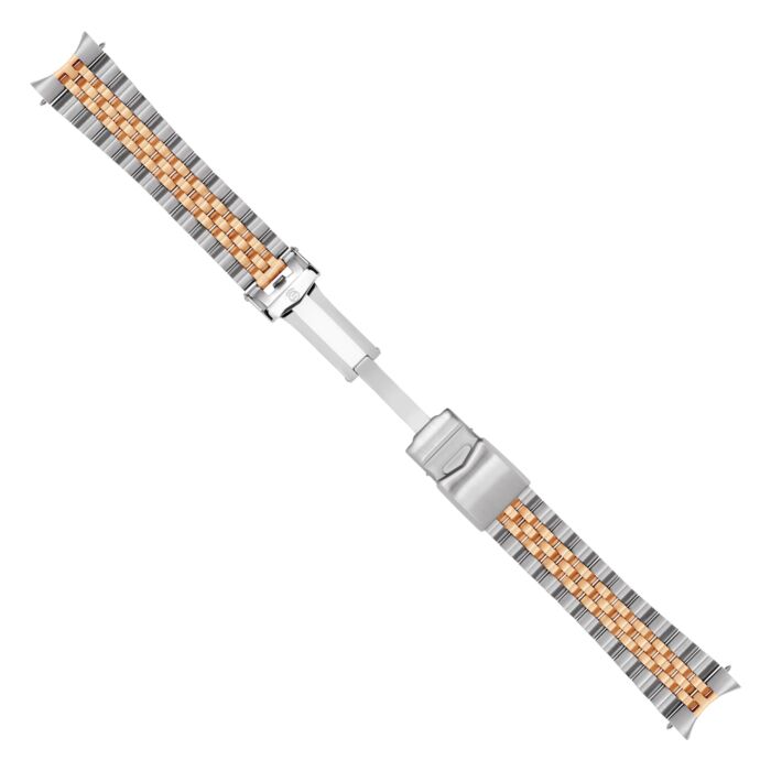 Steinhart Stahlband bicolor satiniert 22x18 mm fünfreihig inkl. Bandanstöße Nur noch ein Tag übrig