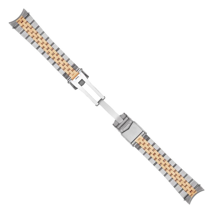 Steinhart Stahlband bicolor satiniert 22x18 mm fünfreihig inkl. Bandanstöße Nur noch ein Tag übrig