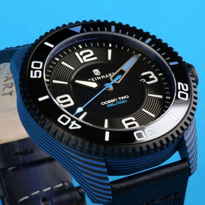 Steinhart Ocean 2 premium Carbon Blue Taucheruhr Preisnachlass
