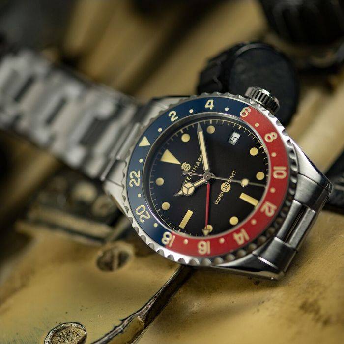 Steinhart Ocean 39 vintage GMT premium BLUE-RED Ceramic Cyber Monday