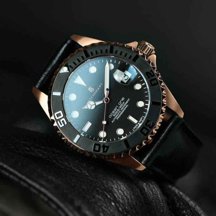 Steinhart Ocean 39 PINK-GOLD Ceramic Taucheruhr Osterangebot