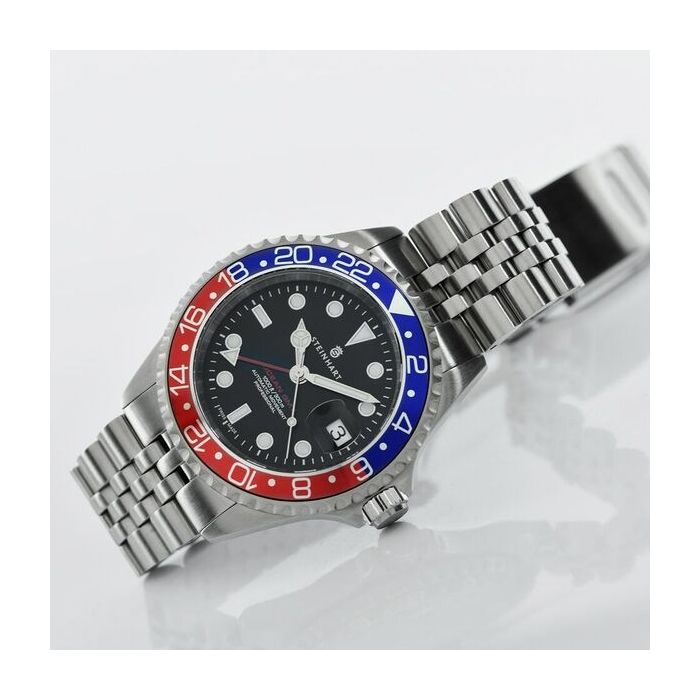 Steinhart Ocean One GMT BLUE-RED.2 Taucheruhr Lagerräumung