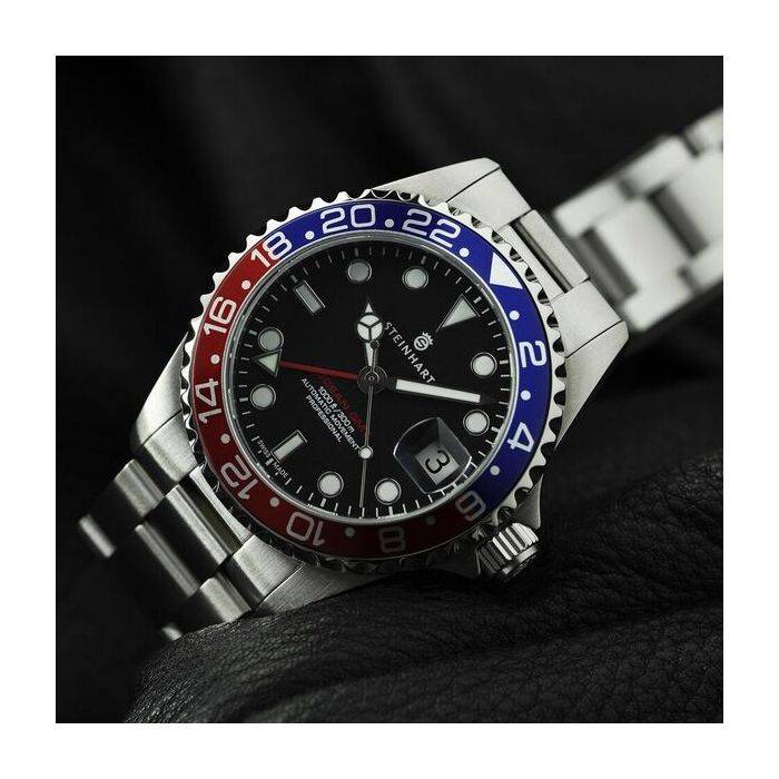 Steinhart Ocean 39 GMT BLUE-RED Taucheruhr Top Angebot