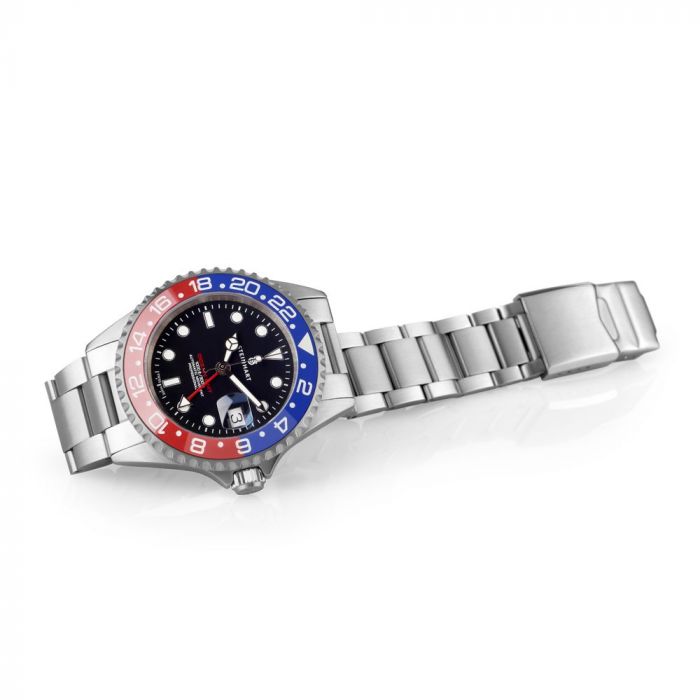 Steinhart Ocean One GMT BLUE-RED Ceramic Taucheruhr Neueste Mode