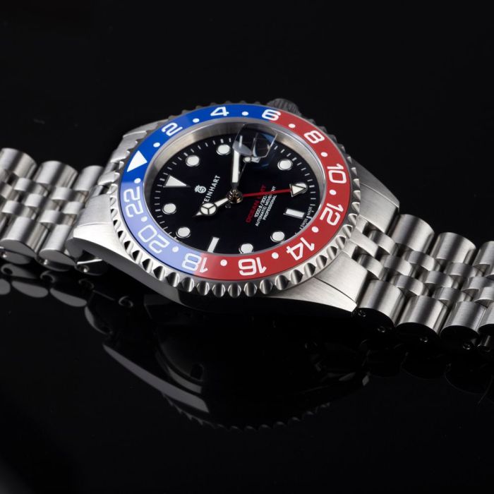 Steinhart Ocean One GMT BLUE-RED. 2 Ceramic Taucheruhr Zeitlich begrenztes Angebot