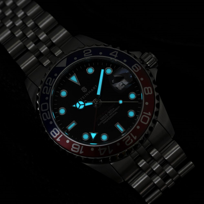 Steinhart Ocean 39 GMT BLUE-RED .2 Taucheruhr Blitzangebot