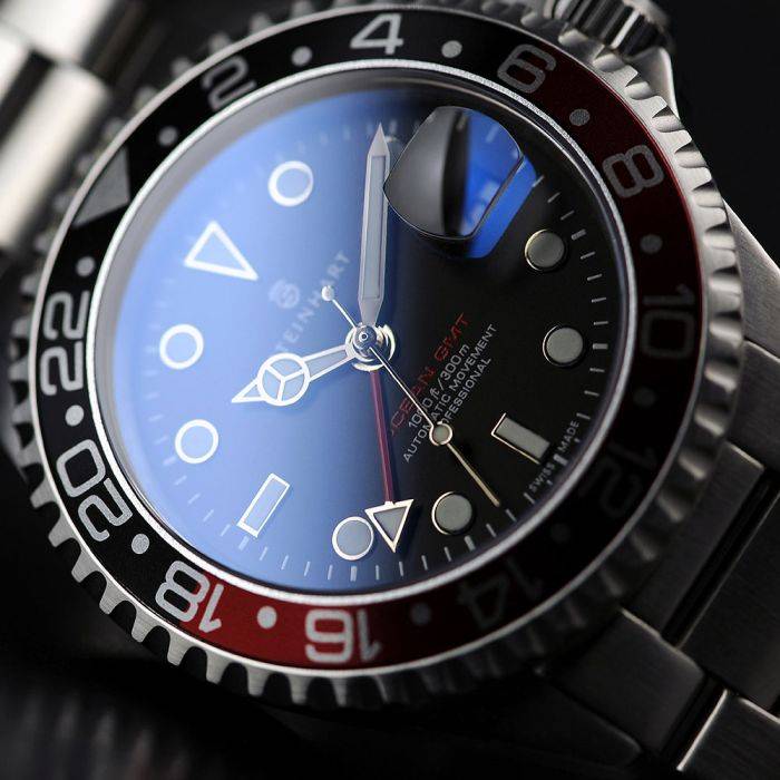 Steinhart Ocean One GMT BLACK-RED Taucheruhr Räumungsverkauf
