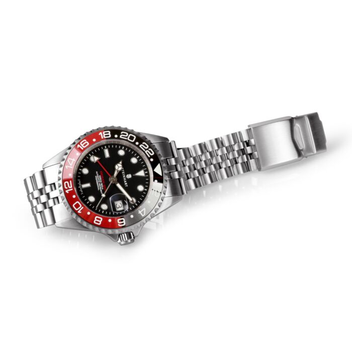 Steinhart Ocean One GMT BLACK-RED. 2 Ceramic Taucheruhr Kauf eins, bekomm eins gratis