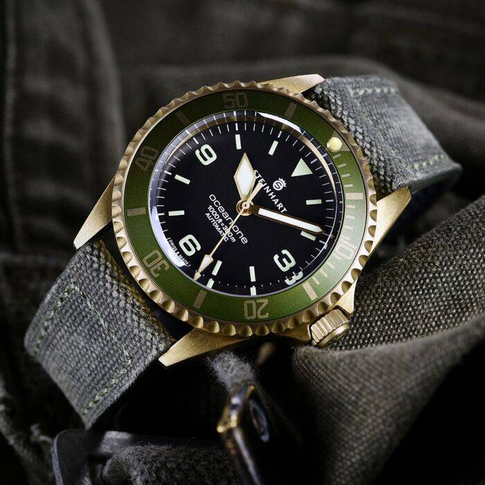 Steinhart Ocean One Bronze GREEN Taucheruhr Zeitbegrenzte Promotion