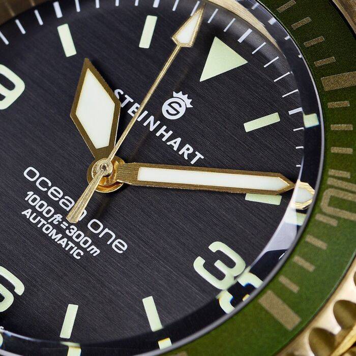 Steinhart Ocean One Bronze GREEN Taucheruhr Zeitbegrenzte Promotion