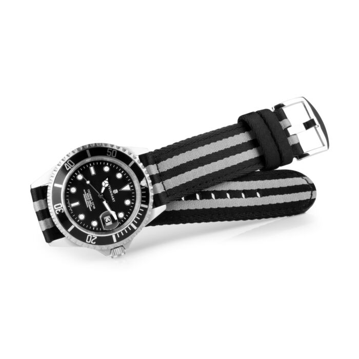 Steinhart Natoband schwarz/grau Muttertagsangebot