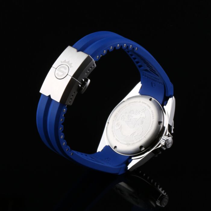Steinhart Kautschukband blau 22x18 mm für Ocean 42 und Ocean 44 mit Schließe Stahl Tägliche Deals